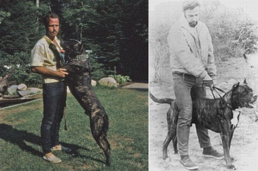 Фотография Джона Свинфорда и его собаки Банту
