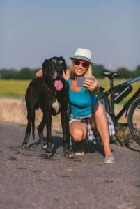 Селфи с немецким догом Фото с немецким догом